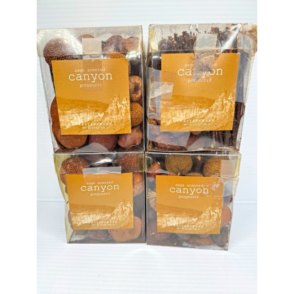 Pottery Barn Canyon Sage Scented Potpourri 9 oz Lot of 4 Retired Home Fragrance
